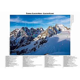 POSTER ECRINS GLACIER NOIR  BLANC