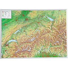 SUISSE EN RELIEF 77 X 57