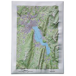 CARTE EN RELIEF ANNECY