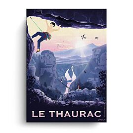LE THAURAC AFFICHE A4 VINTAGE