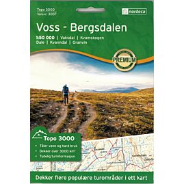 3007 VOSS BERGSDALEN 1 50 000  NORVEGE