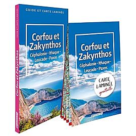 CORFOU ET ZAKYNTHOS GUIDE ET CARTE LAMINEE