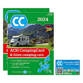 ACSI CAMPINGCARD ET AIRES CAMPINGS CARS 2024