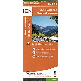 D31 65 HTE GARONNE HTE PYRENEES ECHELLE 1 150 000