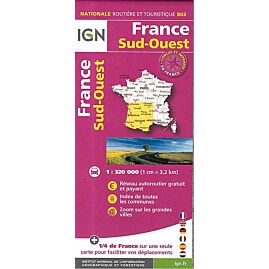 803 FRANCE SUD OUEST   ECHELLE 1 320 000