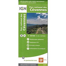 PN DES CEVENNES ECHELLE 1 50 000