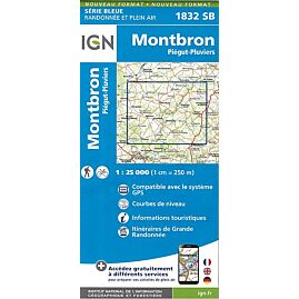 1832 SB MONTBRON PIEGUT PLUVIERS 1 25 000