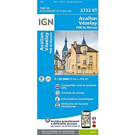 TOP25 2722ET AVALLON VEZELAY 1 25 000