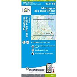 IGN 4721 SB MONTAGNE DES TROIS PITONS 1 25 000