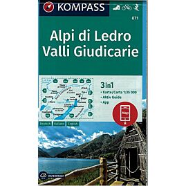 071 ALPI DI LEDRO VALLI GIUDICARIE KOMPASS