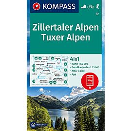 37 ZILLERTALER ALPEN TUXER ALPEN KOMPASS