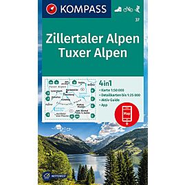 37 ZILLERTALER ALPEN TUXER ALPEN 1 50 000