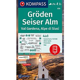 076 GRODEN SEISER ALM VAL GARDENA 1 25 000