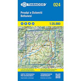 24 PREALPI DOLOMITI BELLUNESI 1 25 000