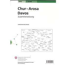 5002 CHUR AROSA DAVOS  ECHELLE 1 50 000