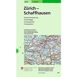5010 ZURICH SCHAFFHAUSEN ECHELLE 1 50 000