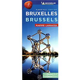 PLAN DE VILLE BRUXELLES PLASTIFIE