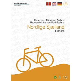 1/8 NORD ZELANDE DANEMARK CARTE VELO