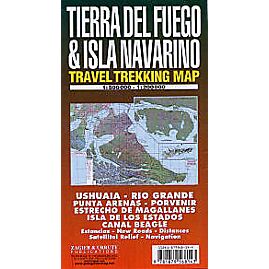 TIERRA DEL FUEGO TREKKING MAP 1/5000 000