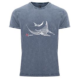 T-SHIRT EFFET DENIM RAIE MANTA HOMME