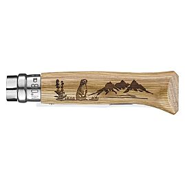 COUTEAU N 8 GRAVURE MARMOTTE CHENE