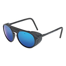 LUNETTE DE SOLEIL VL1709 NOIR FLASH BLEUE