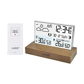 STATION METEO SOCLE  BOIS WS6207
