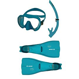 KIT PALMES MASQUE TUBA DE SNORKELING ATOLL FEMME