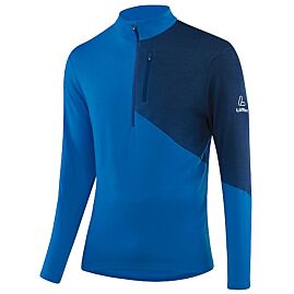 T-SHIRT ML DEMI ZIP BLOCK TRANSTEX MERINO M