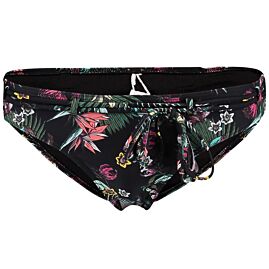 PRINT BELTED BIKINI BOTTOM