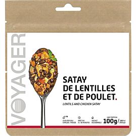 SATAY DE LENTILLES AU POULET