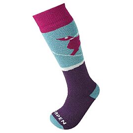 CHAUSSETTES DE SKI MERINO KIDS SKI 2 PACK ECO GIRL