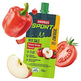 GOURDE MIX SALE POMME TOMATE POIVRON 120 G