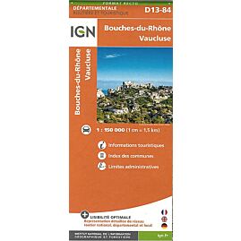 D13 84  B DU RHONE VAUCLUSE ECHELLE 1 150 000