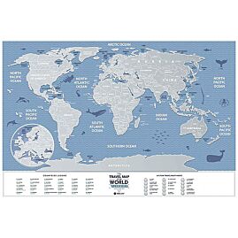 CARTE A GRATTER MONDE WEEK END 60CM X 40CM