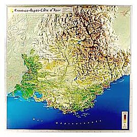 GEORELIEF PROVENCE ALPES COTE D'AZUR 42X42