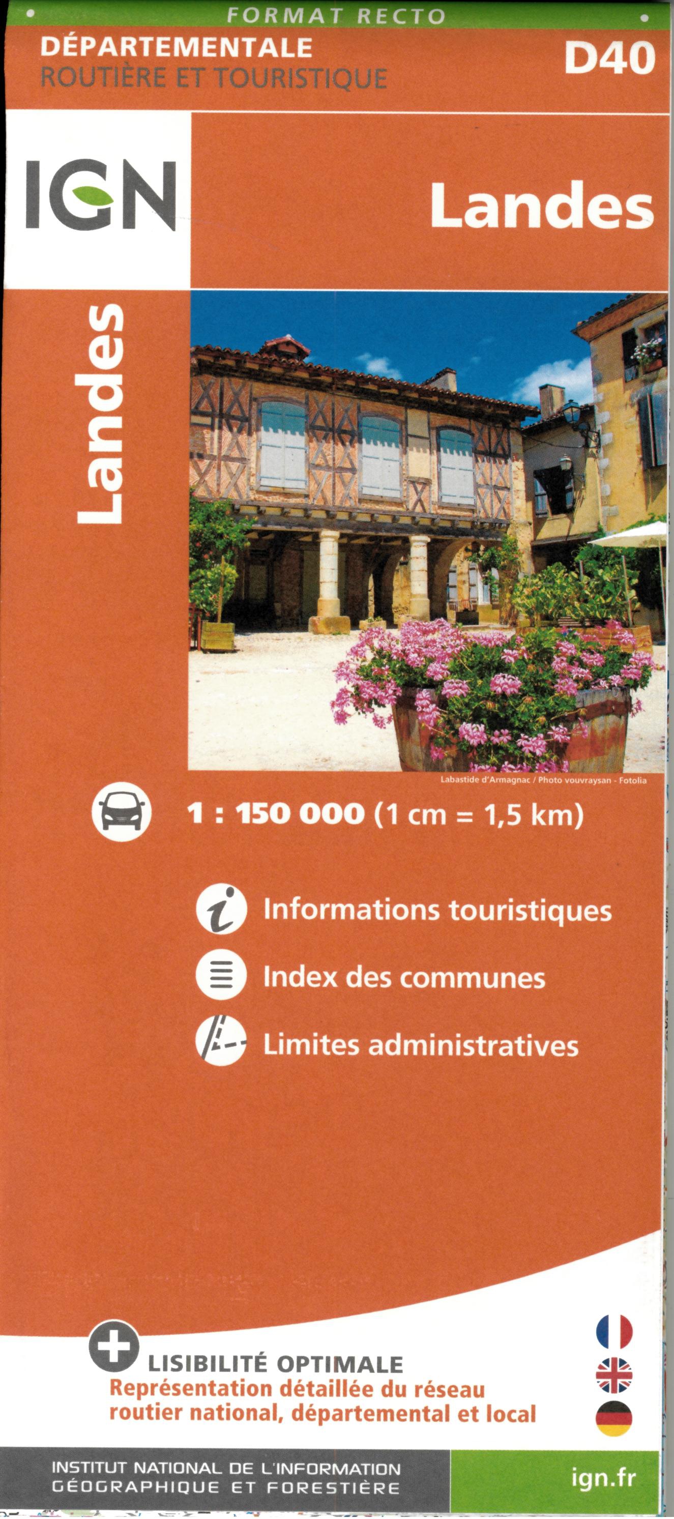D40 LANDES ECHELLE 1 150 000