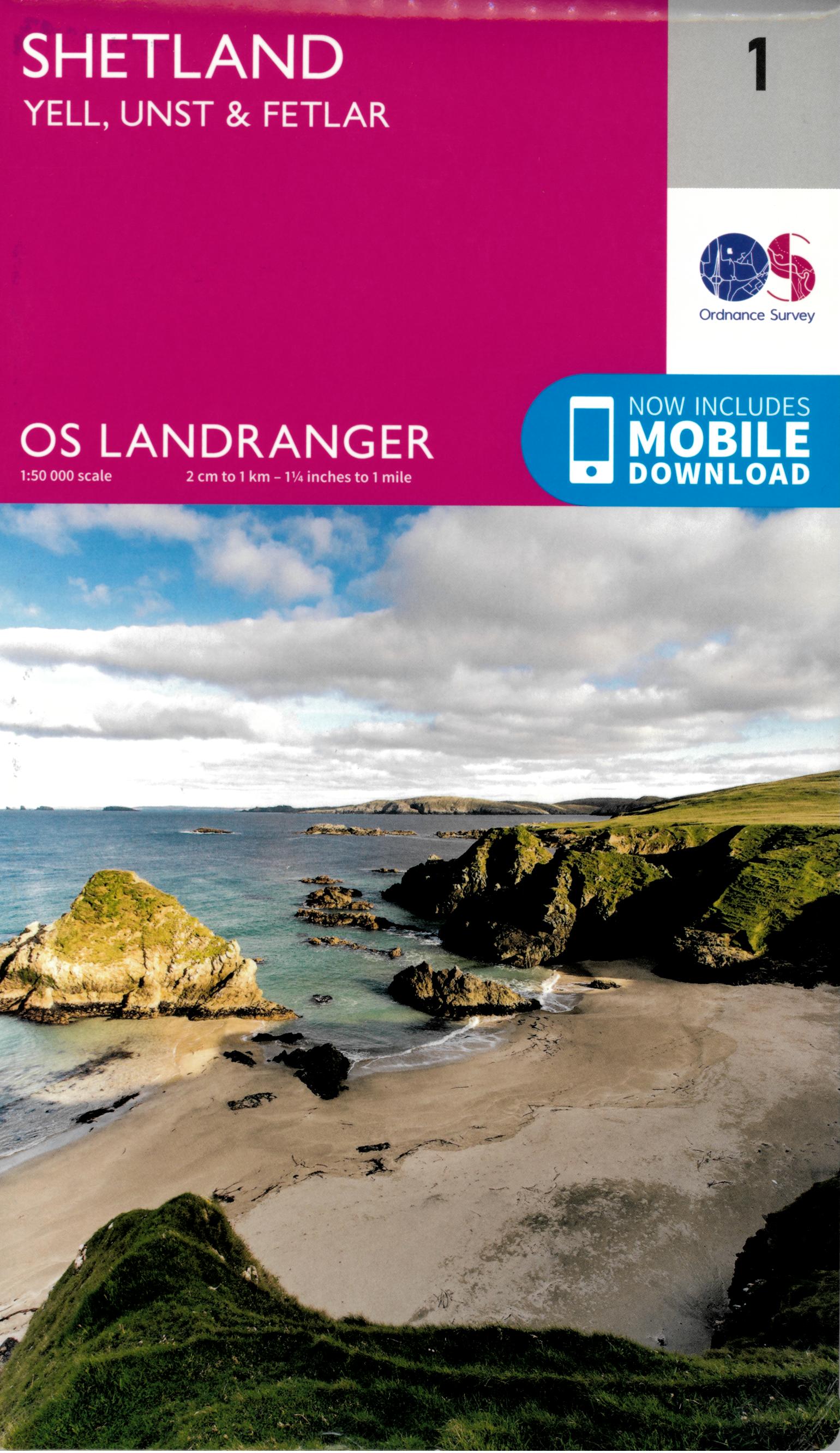 1 GB SHETLAND YELL UNST FETLAR 1 50 000