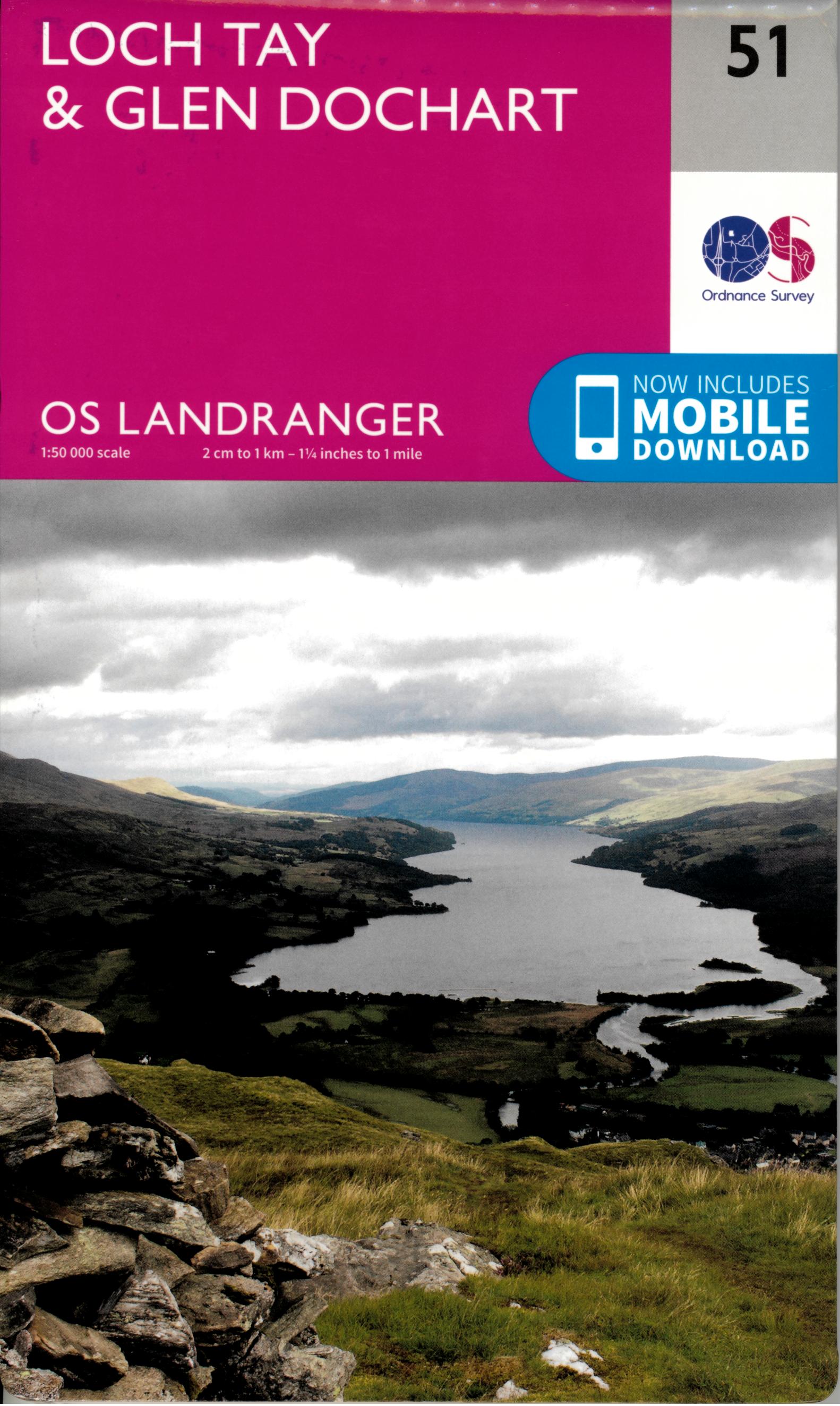 51 GB LOCH TAY GLEN DOCHART 1 50 000