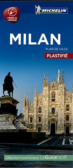 PLAN DE VILLE MILAN PLASTIFIE