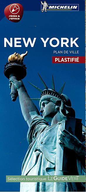 PLAN DE VILLE NEW YORK PLASTIFIE
