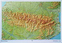 RELIEF PYRENEES 1 375 000  80X113
