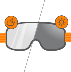 Masques de ski photochromiques et/ou polarisants 
